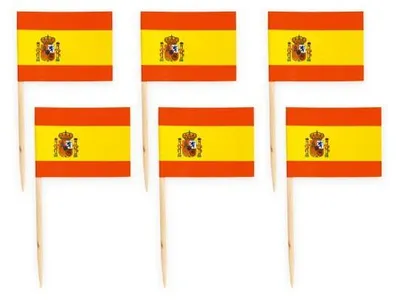 Produktbild von 50 Flaggen Deko Picker Spanien