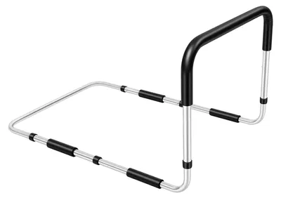 Immagine prodotto di Sponde per letto per anziani - Maniglia per letto - Protezione anticaduta, regolabile in altezza 46–56 cm, 90×51 cm, metallo, adatta a molti tipi di letto - Nero