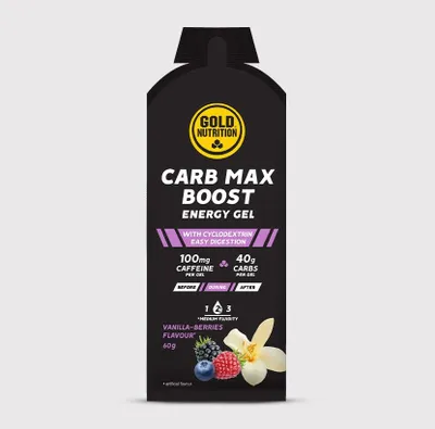 Immagine prodotto di Gold Nutrition Vitamine e integratori Carb Max Boost Gel energetico, frutti di bosco e vaniglia