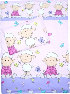 Produktbild von 2 teilige Baby Kinder Bettwäsche 100% Baumwolle - Primawela - 20. Schaf Rosa