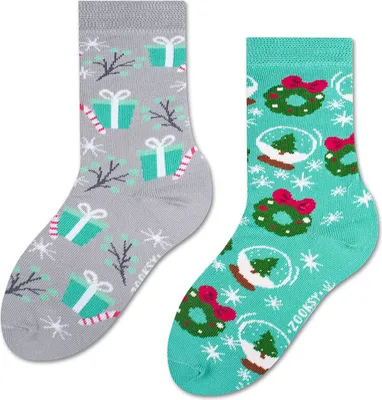 Produktbild von Weihnachtssocken für Mädchen und Jungen 30-35, schöne Socken gut für ein Mistelgeschenk und Geschenke