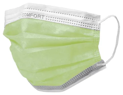 Produktbild von MED-COMFORT Mundschutz 3-lg. TYP IIR - cedro | Box (50 Stück)