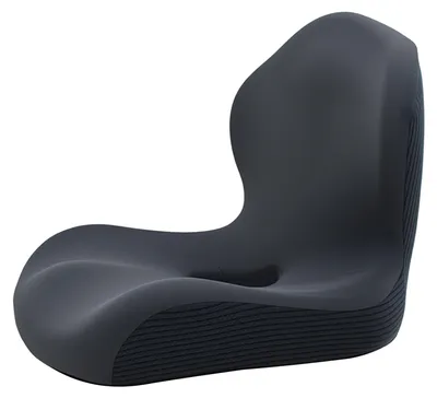 Produktbild von Sitzlehnenpolster aus Memory-Schaumstoff, integriertes Kissen, ergonomisches Design, druckentlastend, atmungsaktiver Bezug, stützendes Sitzkissen