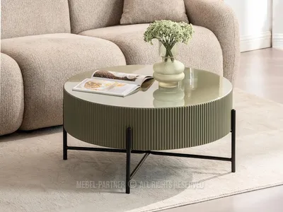Zdjęcie produktu dla Stolik kawowy MAGNER - zielony / czarny