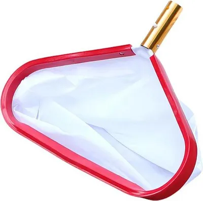 Immagine prodotto di Retino aspirante per piscine con telaio in alluminio e manico lungo – rete skimmer fine per la rimozione di foglie, insetti e detriti