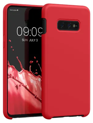 Produktbild von kwmobile Handyhülle für Samsung Galaxy S10e Hülle - Case Silikon - Kabelloses Laden - Schutzhülle Cover in Awesome Pink