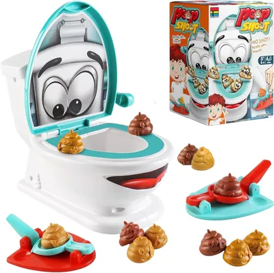 Productafbeelding van Toilet poep shoot game games voor kinderen - Grappige toilet games creatief speelgoed poep the game - 2 Launchers