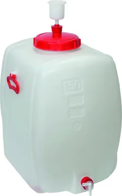 Produktbild von Getränkefass Comfort 60 L inkl. Deckel, Kappe, Gärglocke und Auslaufhahn