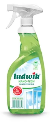 Zdjęcie produktu dla Ludwik płyn do szyb i glazury 600 ml - nano-tech zielone jabłuszko