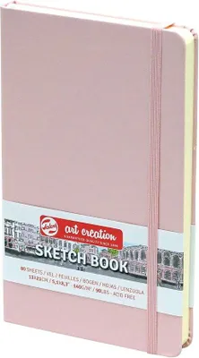 Productafbeelding van Famanu schetsboek, 80 bladzijden, 13x21 cm - pastelroze