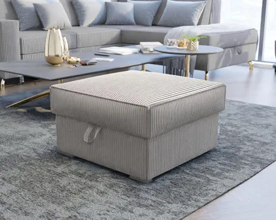 Produktbild von Masseno Polsterhocker FERA Pouf Beige 65x65 cm
