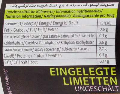 Produktbild von Khanum Khanuma - Eingelegte Limtten 360gr