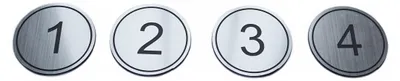 Imagen del producto de Solidchoice - Números de mesa redondos grabados en ABS - Ideales para pubs y restaurantes - Color plateado - Etiquetas con números del 1 al 50 - Perfectos para la organización - Incluye...