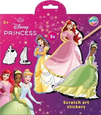 Produktbild von Rubbelbild-Aufkleber – Disney-Prinzessinnen, 6 Stück