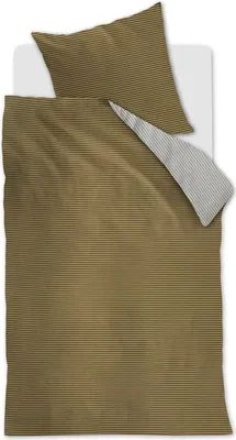 Produktbild von Beddinghouse  Bettwäsche-Garnitur Impact Farbe Grün Größe 155 x 220 cm + 1x 80 x 80 cm