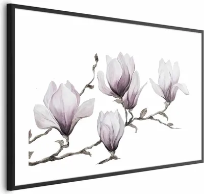 Produktbild von Posterpapier Poster - Painted Magnolias 30x21 cm Blumen b-A-0541-ao-a