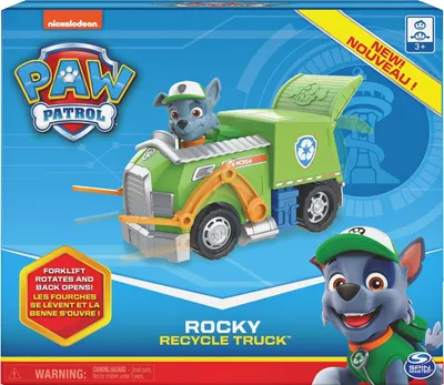 Produktbild von PAW Patrol 6052310 Recycling Fahrzeug mit Rocky Figur Basic Vehicle