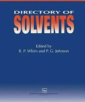 Produktbild von Directory of Solvents