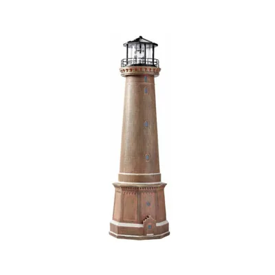 Produktbild von EUROtops Solar-Leuchtturm Borkum – 88 cm Gartendeko mit LED-Leuchtfeuer, Solarbetrieb, Dämmerungssensor, IP44, handbemalt