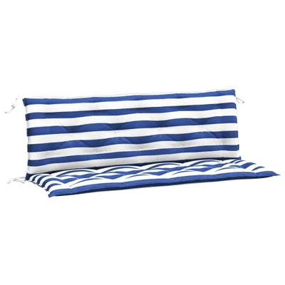 Produktbild von Gartenbank-Auflagen 2 Stk. Blau&Weiß Gestreift 150x50x7cm Stoff