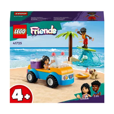 Immagine prodotto di LEGO 41725 Friends Beach Buggy Fun Set con macchinina, tavola da surf, mini-dolls e figure di delfini e cani, playset estivo per bambini, bambine e ragazzi dai 4 anni in su