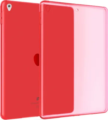 Produktbild von Hülle Kompatibel mit Apple iPad Air 3 & Pro (10.5) - Transparent Silikon Cover Case Schutzhülle in Rot