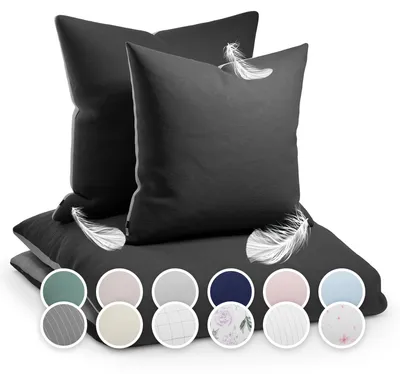 Produktbild von Sleepwise Bettwäsche 200x200 cm, Microfaser Bettwäsche Getestet, Weicher Winter- und Sommer Bettbezug, Antistatisch & Atmungsaktiv, Allergiker Duvet Cover Bügelfrei, 1 Bett- & 1 Kissenbezug