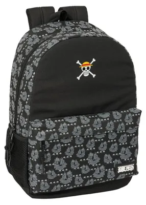 Produktbild von Safta One Piece Pirates 21l 2x42x15 Cm Rucksack Schwarz  Kinder Schwarz One Size