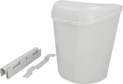 Produktbild von Cartrend Caravan Abfalleimer mit Deckel und Halterung 10 Liter
