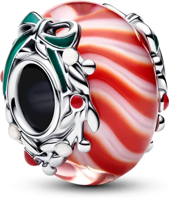 Image de PANDORA MOMENTS Charm canne à sucre en verre de Murano 794252C01