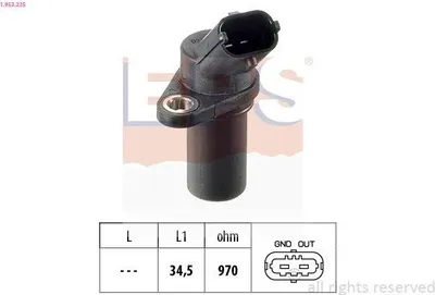 Produktbild von EPS 1.953.235 Kurbelwellensensor Impulsgeber für OPEL Corsa D Schrägheck (S07)