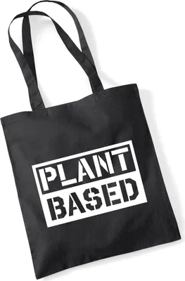 Produktbild von Huuraa Jutebeutel Plant Based Modern 10 Liter Black Baumwolle Tasche Geschenkidee