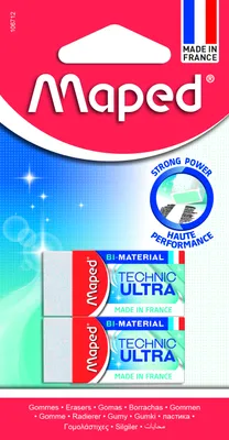 Obrázek produktu pro Maped 106712, Bílá, Zelená, 2 kusů, Francie, Ftalát, PVC