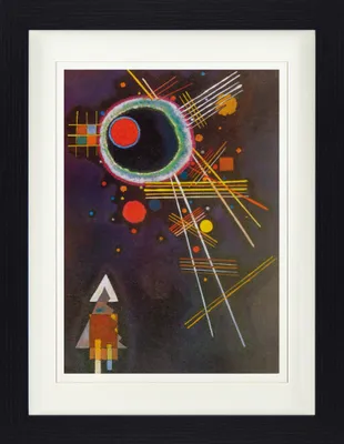 Produktbild von Wassily Kandinsky Gerahmtes Bild Mit Edlem Passepartout | Wand-Bilder | Im Bilderrahmen - Strahlenlinien, 1927 (40 x 30 cm)