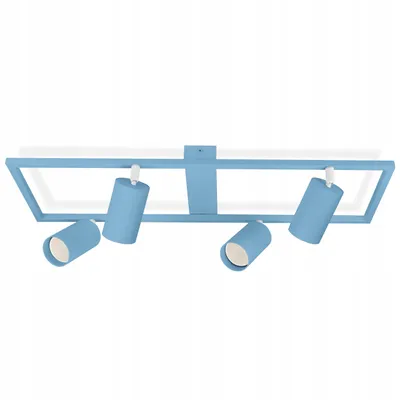 Produktbild von FKL DESIGN Home Deco Deckenlampe Deckenleuchte Kinderleuchte Kinderlampe 4-flammig GU10 Verstellbar Lampenschirm Lampe aus Serie (N975-RS4-B)