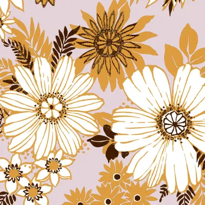 Produktbild von Servietten 33x33 cm - Retro Florals