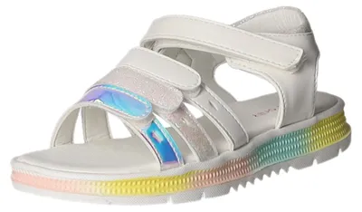 Produktbild von girlZ onlY Kinder-Mädchen-Sandalette Weiß-Mehrfarbig, Farbe:weiß, EU Größe:32