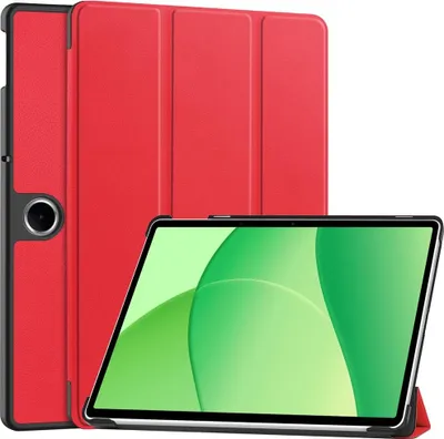 Produktbild von OPPO Pad SE Hülle - Coverup Tri-Fold Ständer Klapphülle mit Schlaf/Wach-Funktion - Rot