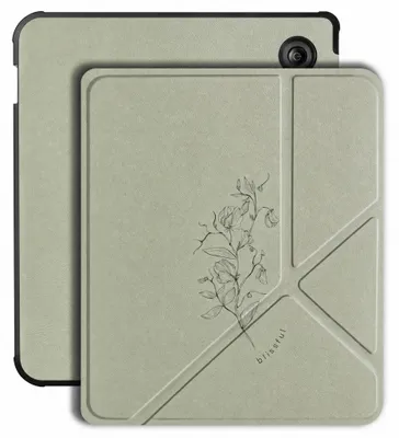 Productafbeelding van imoshion Design Vouwbare Bookcase voor de Kobo Libra Colour - Floral Green, AI-gegenereerde afbeelding