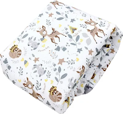 Produktbild von TupTam Baby Spielmatte Kinder Große Spieldecke Gepolstert XXL Krabbeldecke 120 x 120 cm Babyzimmer Schlafteppich, Farbe: Rund 120 cm / Wilde Tiere
