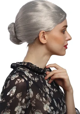 Produktbild von WIG ME UP Perücke Oma Dutt grau 90910-ZA68A