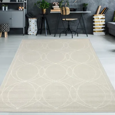 Zdjęcie produktu dla Dywan do wnętrz i na zewnątrz, kolor kremowy, wymiary – 160 x 230 cm