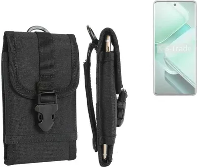Produktbild von K-S-Trade Holster Handy Hülle kompatibel mit Vivo V40e Holster Handytasche Gürtel Tasche Schutz Hülle Robust Outdoor schwarz