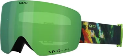 Produktbild von Giro Snow Goggle CONTOUR RS Green Data Mosh Ski- und Snowboardbrille Vivid Emerald S2 Scheibe + Ersatzscheibe Vivid Infrared S1 Wintersport OTG Unisex Gr. Einheitsgröße