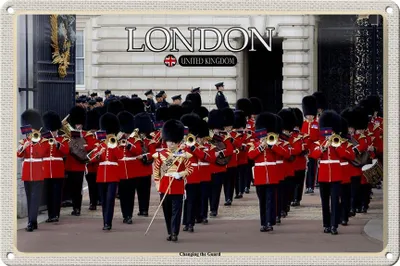 Produktbild von Blechschild Städte Changingt the Guard London 30x20cm