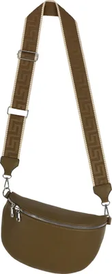 Produktbild von Bauchtasche XL (22416) Umhängetasche Crossbody-Bag Kunstleder Italy-Design OLIVE