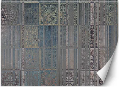 Produktbild von Vlies fototapete Mosaik abstrakt 300x210 cm Feeby Blau inkl. Kleber einfache Montage
