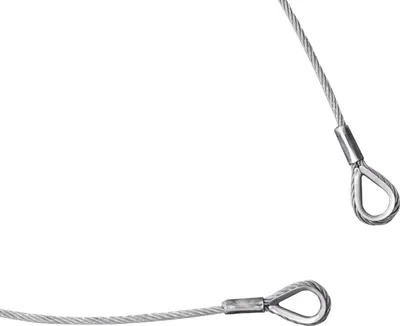 Produktbild von EUROLITE Stahlseil 1000x4mm silber mit Kausche