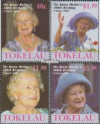 Produktbild von Briefmarken Tokelau 2000 Mi 294-297 (kompl.Ausg.) postfrisch Königinmutter Elisabeth