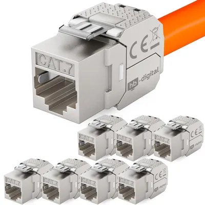 Obrázok produktu pre Modul Cat7 Keystone RJ45 – 10 Gbps – STP konektor